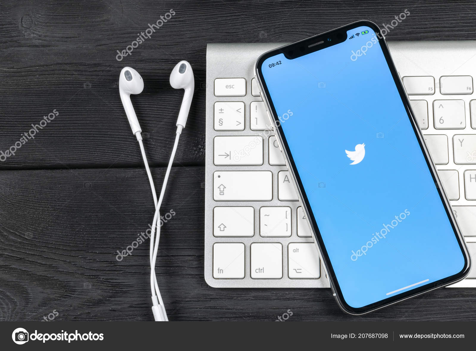 Санкт Петербург Россия Июня 2018 Года Иконка Приложения Twitter.