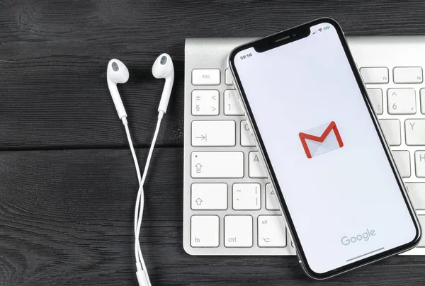 Sankt Petersburg Rusia Juni 2018 Ikon Aplikasi Google Gmail Pada — Stok Foto