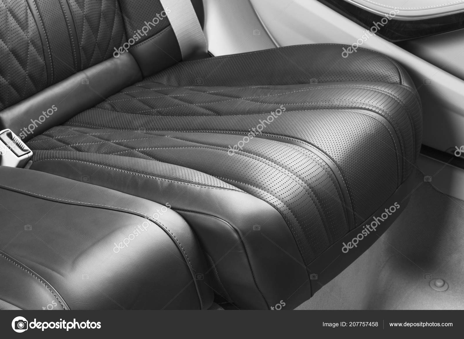 Modern Luxury Car Interior Prestige Comfortable - Perforated Vs Non Leather Seats Modern Luxury Car Interior Prestige Comfortable - Perforated Vs Non Leather Seats