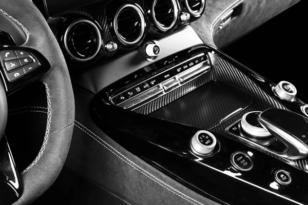 Ventilation Deck Lusso Moderno Car Interior Dettagli Interni Auto Moderne — Foto Stock