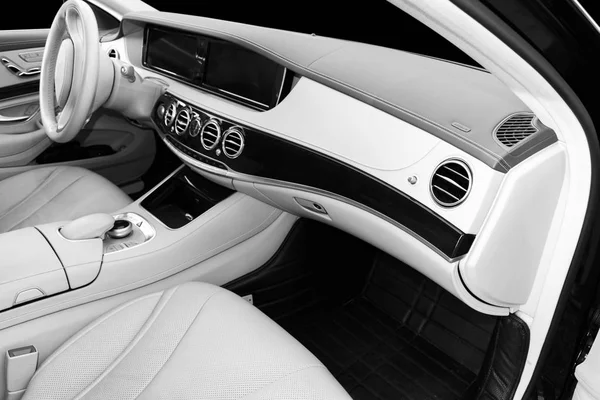 Deck Ventilação Luxo Carro Moderno Interior Detalhes Interiores Carro Moderno — Fotografia de Stock