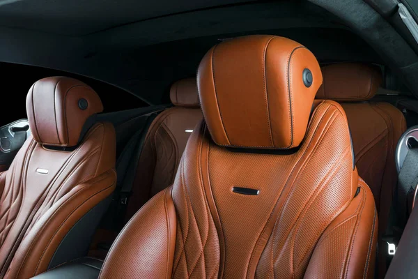 Větrání Balíček Luxusní Moderní Interiér Vozu Moderní Auto Detaily Interiéru — Stock fotografie