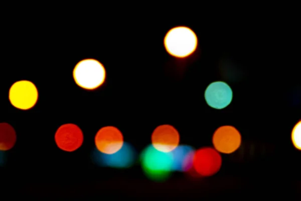 Bokeh Více Barvami Slavnostní Osvětlení Pozadí Bokeh Rozostření Bokeh Světla — Stock fotografie