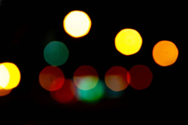 Bokeh Com Várias Cores Luzes Festivas Bokeh Fundo Luzes Bokeh — Fotografia de Stock