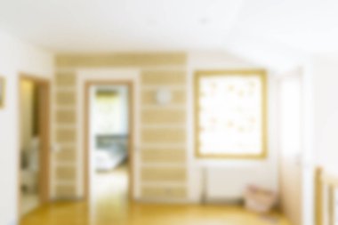 Bulanık lüks Interio. Web tasarımı için arka plan bulanıklık. Bokeh ışık iç. Modern oturma odası iç görüntü bulanık. Modern ev iç Bokeh arka plan