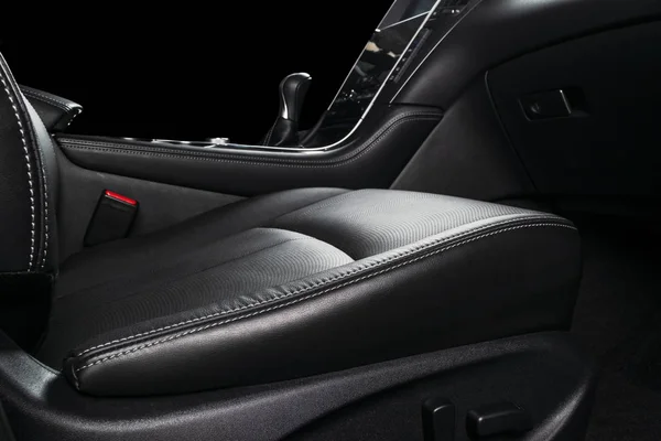 Moderne Luxus Auto Schwarzes Leder Interieur Teil Des Autositzes