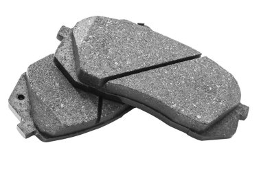 Fren balataları beyaz arka plan üzerinde izole. Otomobil parçaları. Fren balatası üzerinde beyaz izole. Fren balatası. Araba parçası. Araba ayrıntılı. Yedek parçalar