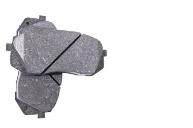 Fren balataları beyaz arka plan üzerinde izole. Otomobil parçaları. Fren balatası üzerinde beyaz izole. Fren balatası. Araba parçası. Araba ayrıntılı. Yedek parçalar