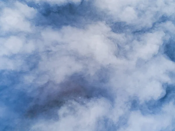 Vista Aérea Nubes Blancas Cielo Azul Vista Superior Vista Desde — Foto de Stock