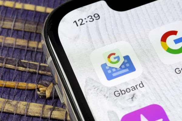 Sankt Petersburg Federacja Rosyjska Grudnia 2018 Google Gboard Ikonę Aplikacji — Zdjęcie stockowe