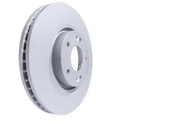 Beyaz arka plan üzerinde izole disk fren. Otomobil parçaları. Fren disk rotor üzerinde beyaz izole. Disk fren. Araba parçası. Araba ayrıntılı. Yedek parçalar