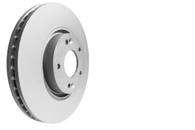Beyaz arka plan üzerinde izole disk fren. Otomobil parçaları. Fren disk rotor üzerinde beyaz izole. Disk fren. Araba parçası. Araba ayrıntılı. Siyah ve beyaz 