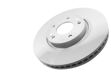 Araba Fren diski beyaz arka plan üzerinde izole. Oto parçaları. Fren diski rotor beyaz izole. Fren diski. Araba kısmı. Araba detaylandırması. Yedek parça. Siyah beyaz