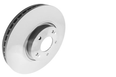 Beyaz arka plan üzerinde izole disk fren. Otomobil parçaları. Fren disk rotor üzerinde beyaz izole. Disk fren. Araba parçası. Araba ayrıntılı. Yedek parçalar. Siyah ve beyaz