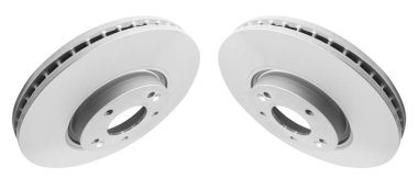 Araba Fren diski beyaz arka plan üzerinde izole. Oto parçaları. Fren diski rotor beyaz izole. Fren diski. Araba kısmı. Araba detaylandırması. Yedek parça. Siyah beyaz