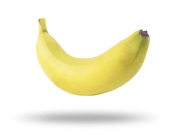 Isolierte Bananen. Bananenfrüchte isoliert auf weißem Hintergrund. reife Bananen mit Schnittpfad. Bananenfrüchte aus nächster Nähe. Banane isoliert — Stockfoto