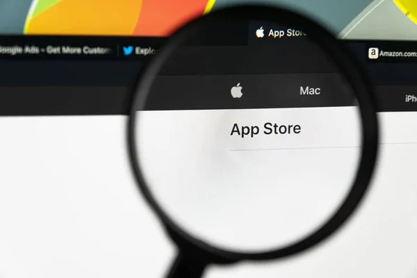Sankt Petersburg Rusland Juni 2020 Apple Store Applicatie Icoon Apple — Stockfoto