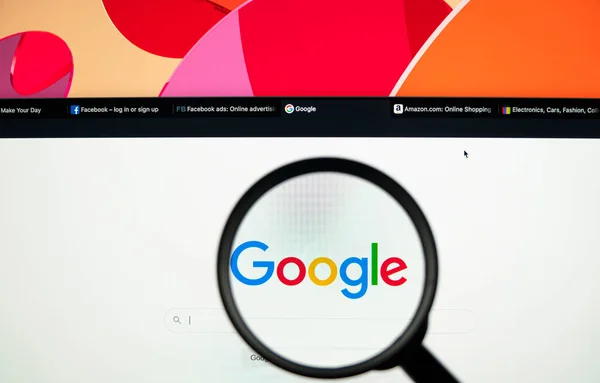 Sankt Petersburg Rusia Junio 2020 Icono Aplicación Búsqueda Google Primer — Foto de Stock