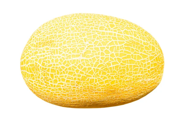 Ripe Sweet Melon Fruit Isolated White Background Close Ripe Fresh — Stock Photo, Image
