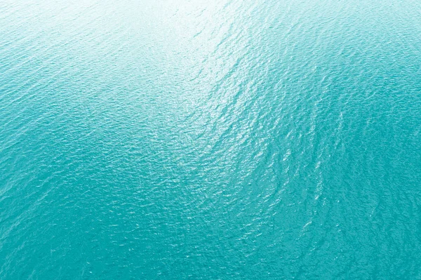 Aerial View Crystal Clear Sea Turquoise Water Texture View Natural — Stock Photo, Image