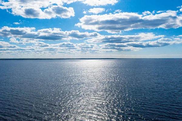 Aerial View Crystal Clear Sea Water Texture View Natural Blue — Stock Photo, Image