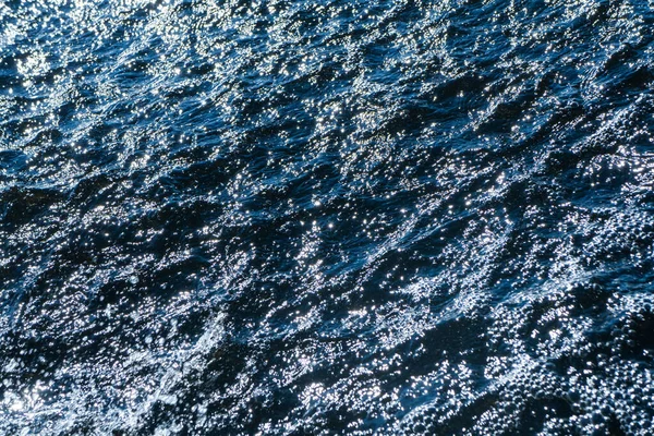 Uitzicht Een Kristalheldere Zee Blauwe Water Textuur Uitzicht Van Boven — Stockfoto