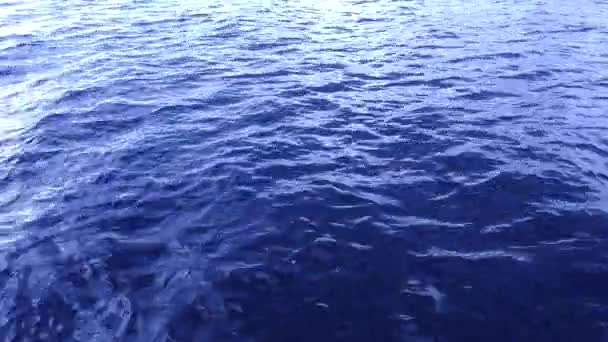 수정같이 바닷물의 질감을 공중에서 수있다 위에서 내려다보면 배경이 보인다 해변에서 — 비디오