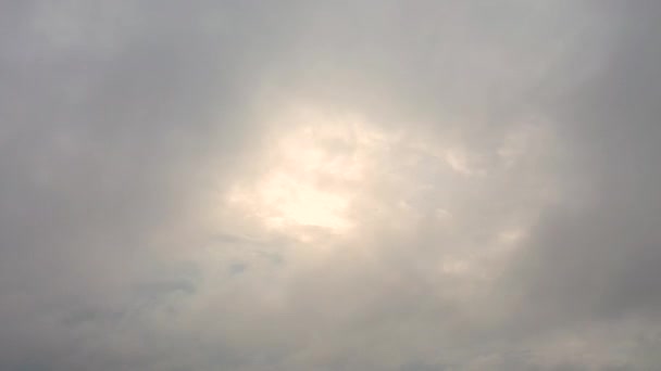 Zeitraffer Luftaufnahme Die Wolken Himmel Bewegung Setzt Luftaufnahme Weiße Wolken — Stockvideo