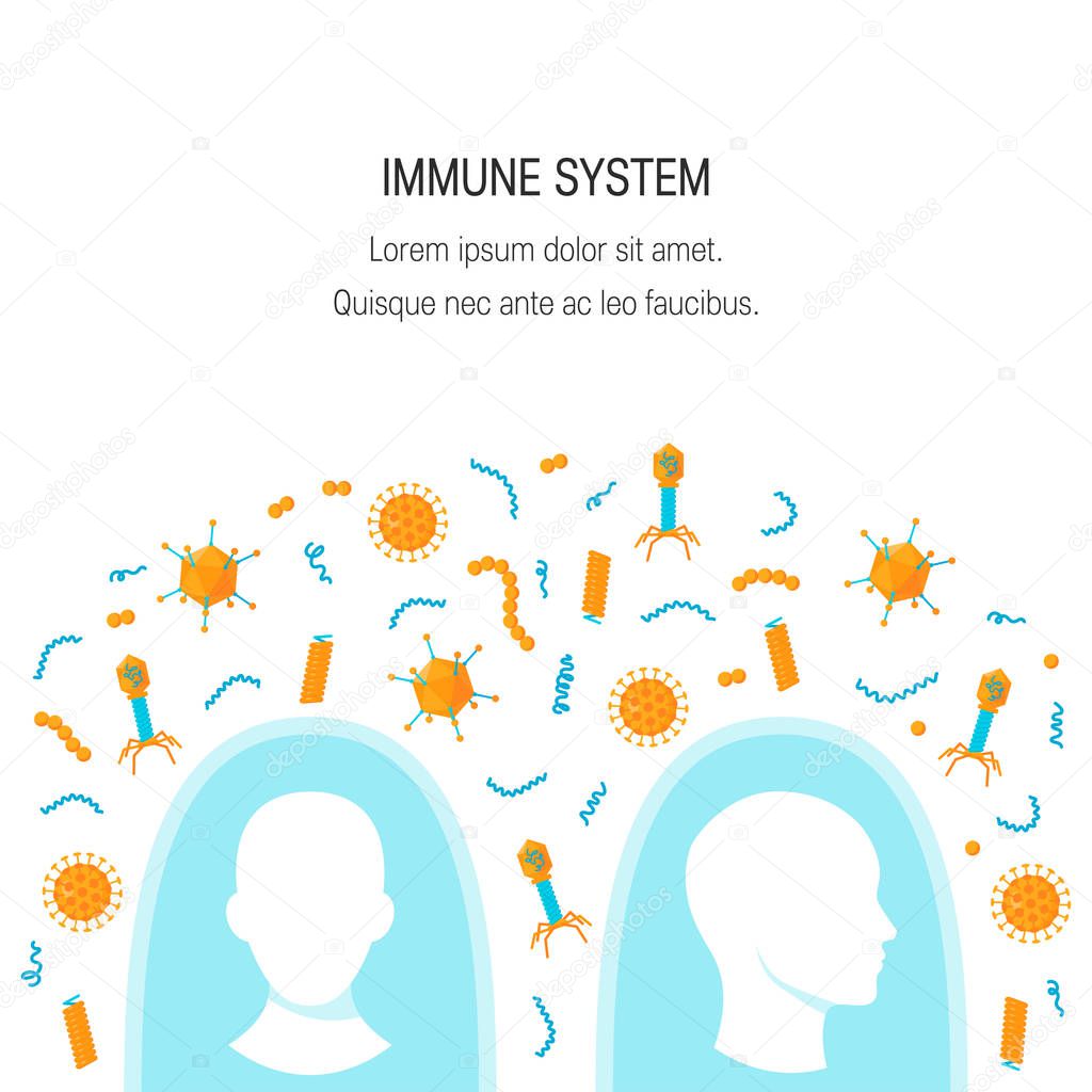 Immune system vector concept