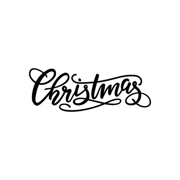 Christmas lettering vector — Stock Vector