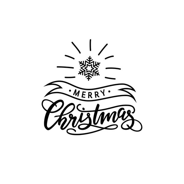 Christmas lettering vector — Stock Vector