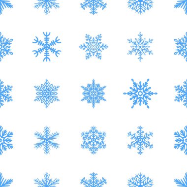 Basit seamless modeli ile el çekilmiş kar taneleri