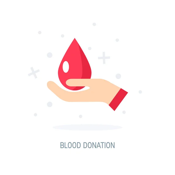 Январский векторный месяц донора крови — стоковый вектор