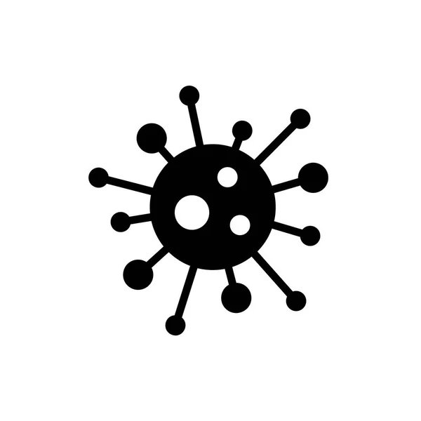 Vector virus pictogram in eenvoudige vlakke stijl. — Stockvector