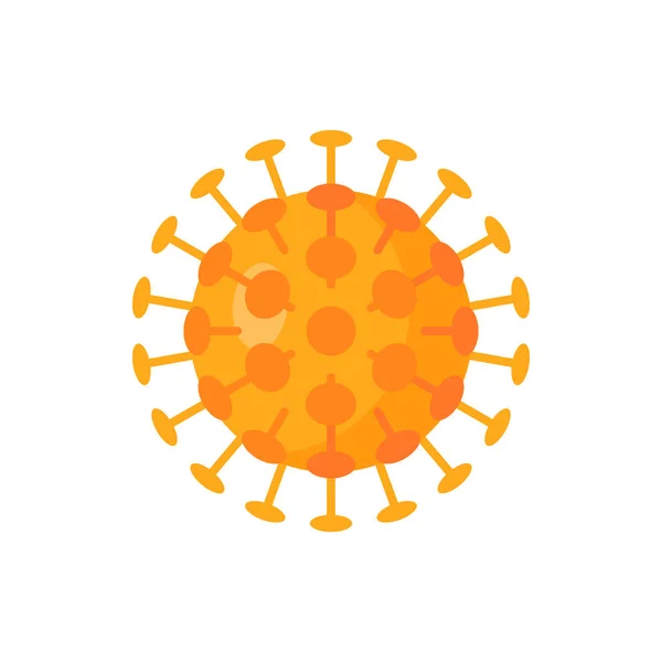 Icona del virus vettoriale in semplice stile piatto . — Vettoriale Stock
