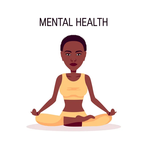 Mental health vector concept in simple flat style