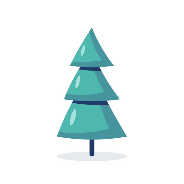 Icono de árbol de vector simple en estilo plano — Vector de stock