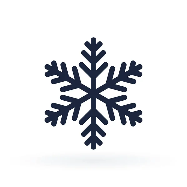 Prosta ikona wektorowa płatka śniegu w stylu linii — Wektor stockowy