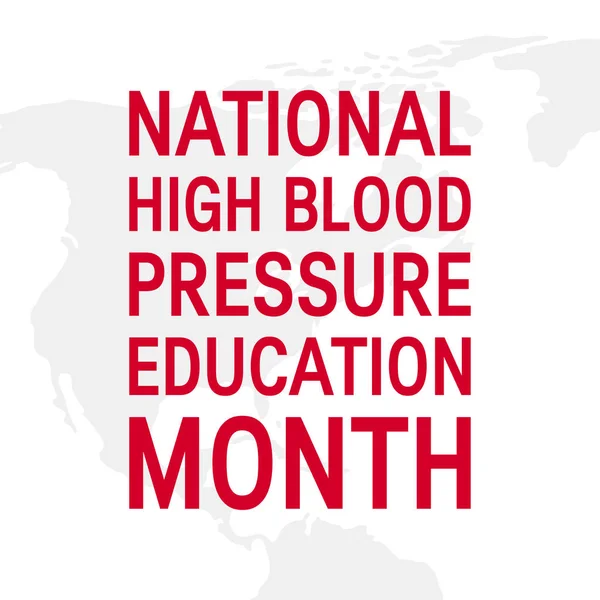 Koncepcja miesięcznego ciśnienia krwi w stylu płaskim — Wektor stockowy