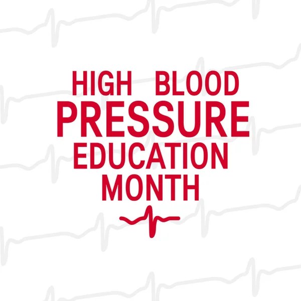 Koncepcja miesięcznego ciśnienia krwi w stylu płaskim — Wektor stockowy