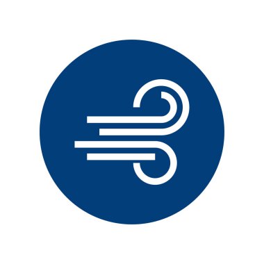 Satır stilinde basit hava durumu vektör simgesi