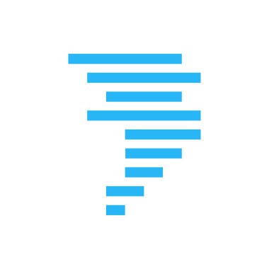 Düz stilde basit hava durumu vektör simgesi