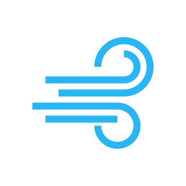 Satır stilinde basit hava durumu vektör simgesi