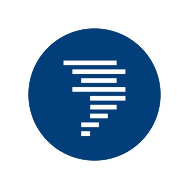 Düz stilde basit hava durumu vektör simgesi