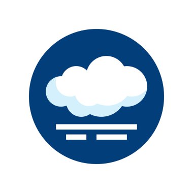 Düz stilde basit hava durumu vektör simgesi