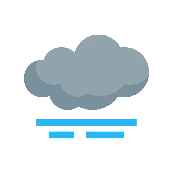 Simple weather vector icon in flat style — Stock Vector