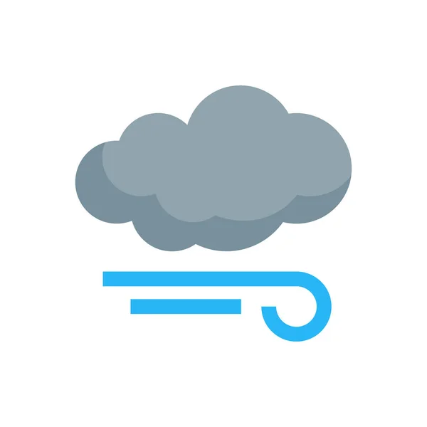 Ícone de vetor meteorológico simples em estilo plano — Vetor de Stock