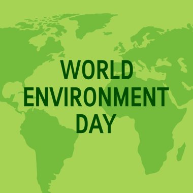 Kağıt kesme biçiminde dünya çevre günü kavramı