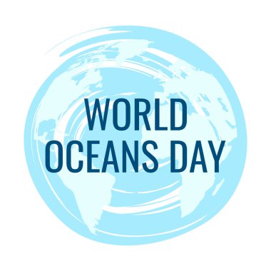 Kağıt kesiminde dünya okyanusları konsepti