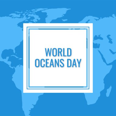 Kağıt kesiminde dünya okyanusları konsepti